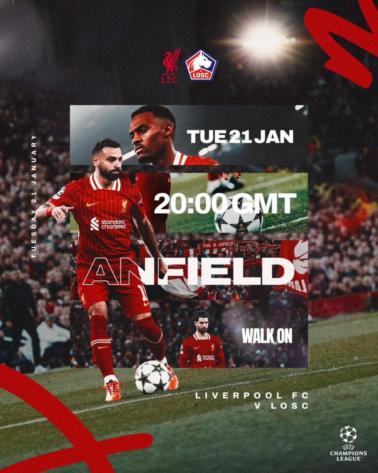 Live Coverage of Liverpool vs Lille Champions League Clash.