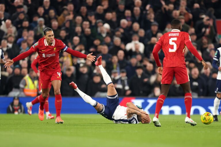 Liverpool receive new Virgil van Dijk red card referee verdict after Tottenham flashpoint